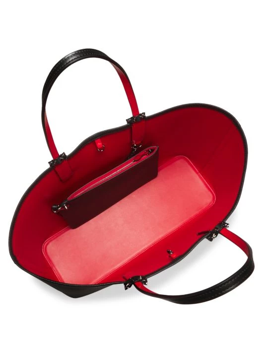 Christian Louboutin Cabata Leather Tote Nude Nude - Image 3