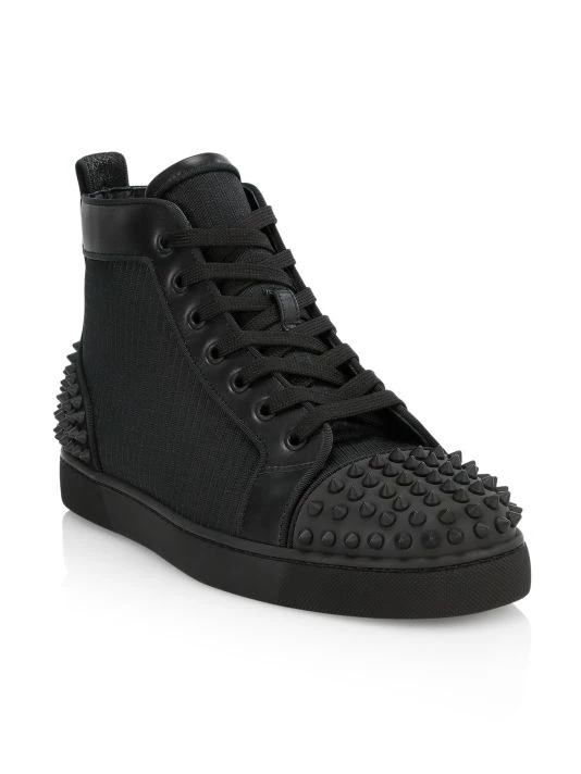 Christian Louboutin Spiked High-Top Sneakers For Men - Image 2