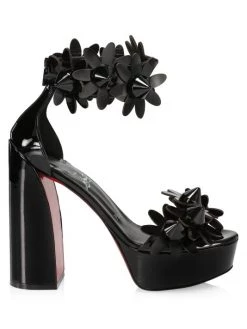 Christian Louboutin Daisy Spikes 130 Patent Leather Platform Sandals