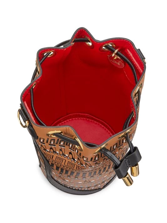 Christian Louboutin Loubiphore Printed Leather Phone Bucket Bag - Image 3