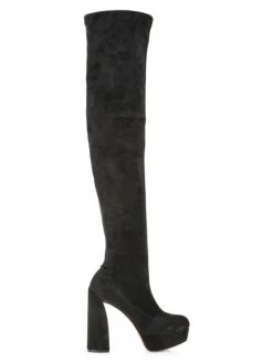 Christian Louboutin Movida 140 Suede Over-The-Knee Boots