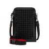 Christian Louboutin Loubilab Spiked Leather Crossbody Bag For Men Black
