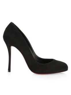 Christian Louboutin Dolly 100 Suede Pumps