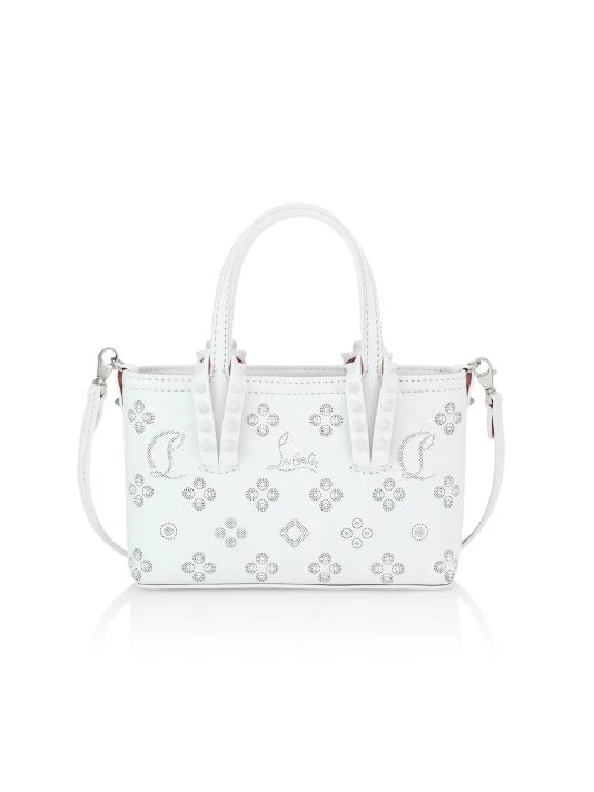 Christian Louboutin Cabata Perforated Leather Tote Black Black - Image 5