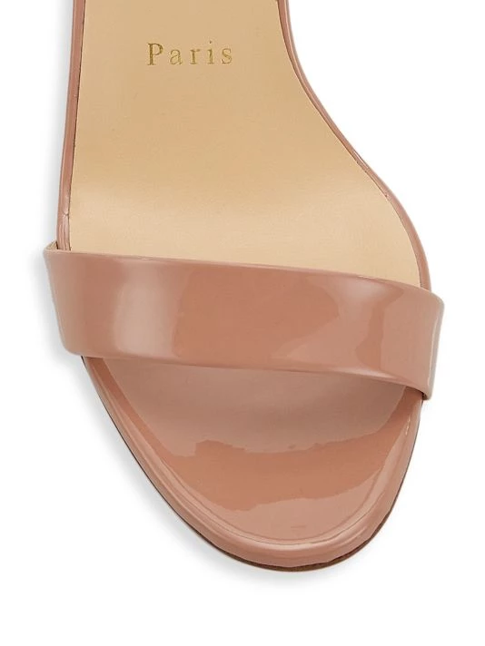 Christian Louboutin Miss Sabina 85 Patent Leather Ankle-Strap Sandals - Image 4