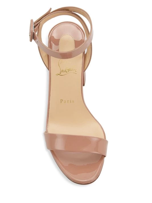 Christian Louboutin Miss Sabina 85 Patent Leather Ankle-Strap Sandals - Image 5