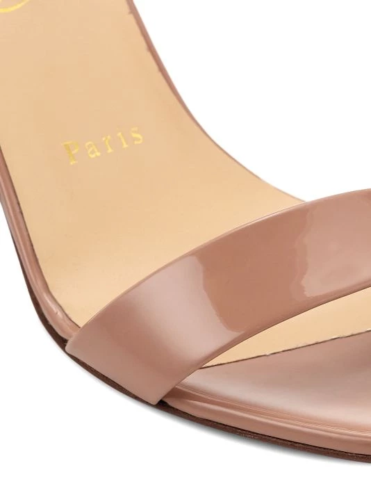 Christian Louboutin Miss Sabina 85 Patent Leather Ankle-Strap Sandals - Image 6