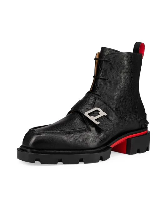 Christian Louboutin Our Georges B Leather Ankle Boots For Men - Image 2