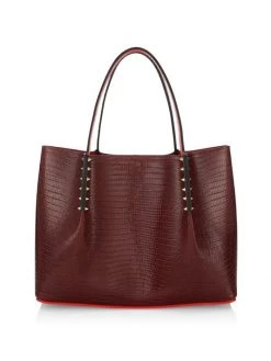 Christian Louboutin Cabarock Lizard-Embossed Leather Tote