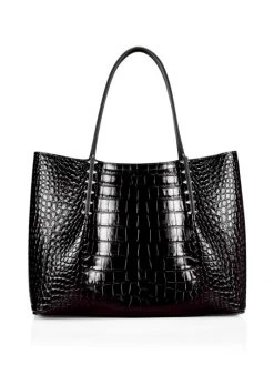 Christian Louboutin Small Cabarock Crocodile-Embossed Leather Tote