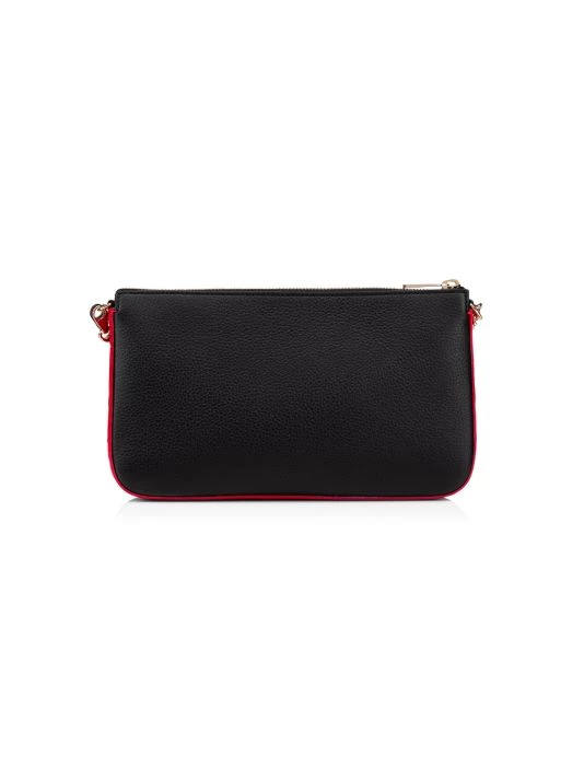 Christian Louboutin Loubila Leather Pouch-On-Chain Black Loubi - Image 5
