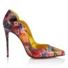 Christian Louboutin Hot Chick 100 Printed Leather Pumps
