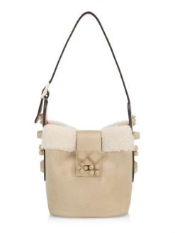 Christian Louboutin Carasky Shearling Bucket Bag