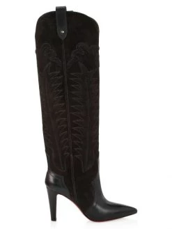 Christian Louboutin Santia Botta 85 Suede Boots