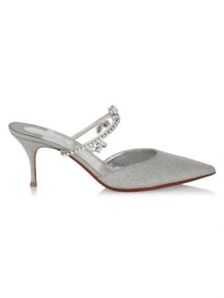 Christian Louboutin Planet Queen 70 Glitter Mules