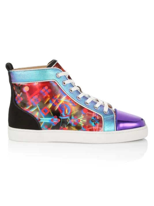 Christian Louboutin Louis Orlato Printed Leather Sneakers For Men