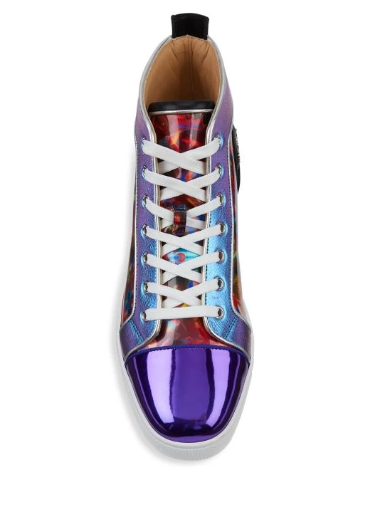 Christian Louboutin Louis Orlato Printed Leather Sneakers For Men - Image 5