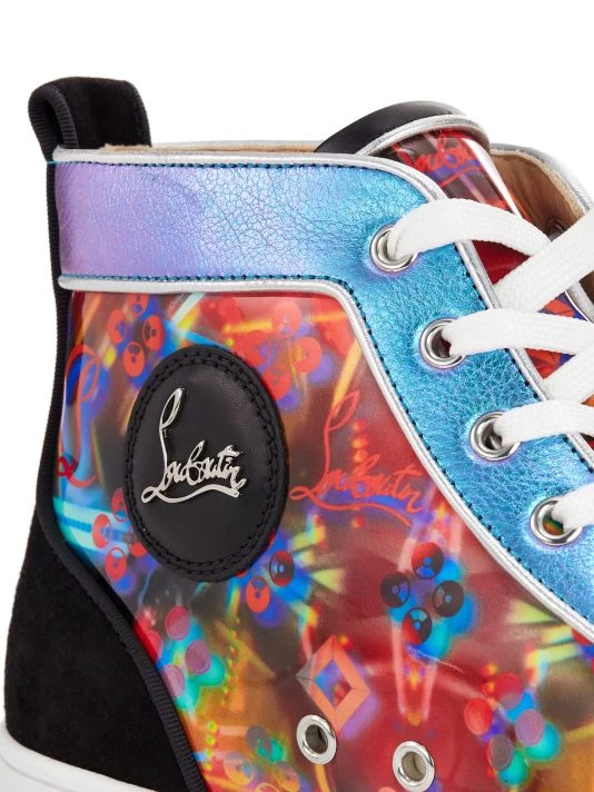 Christian Louboutin Louis Orlato Printed Leather Sneakers For Men - Image 6