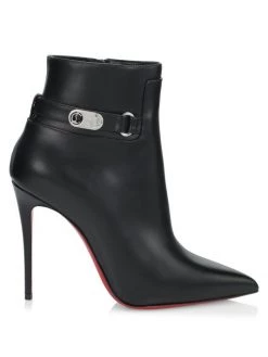 Christian Louboutin Lock So Kate 100 Leather Booties