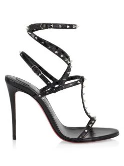 Christian Louboutin Bombina Spikes 100 Leather Sandals