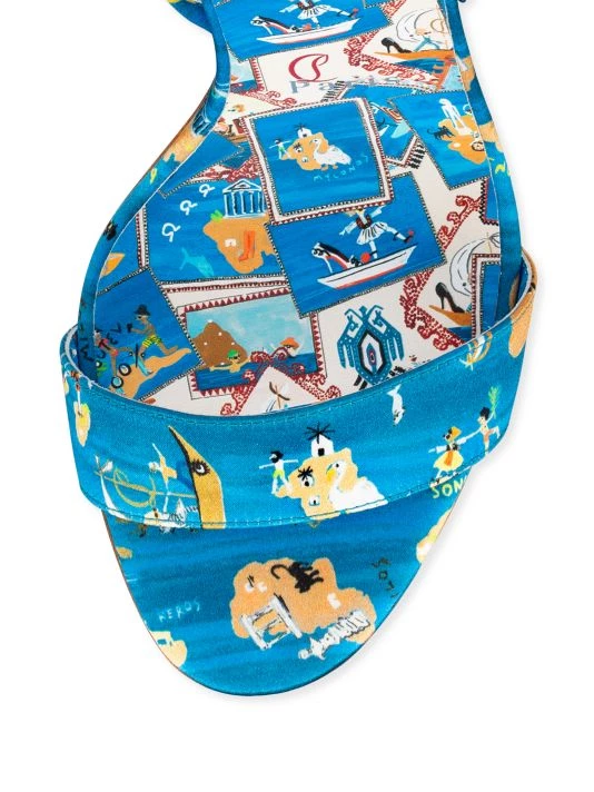 Christian Louboutin Sandale Du Desert Ocean 100 High-Heel Sandals - Image 4