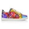 Christian Louboutin Fun Vieira Mixed-Print Sneakers
