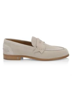 Christian Louboutin Suede Penny Loafers For Men