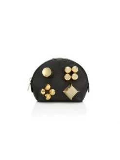 Christian Louboutin Carasky Leather Studded Pouch