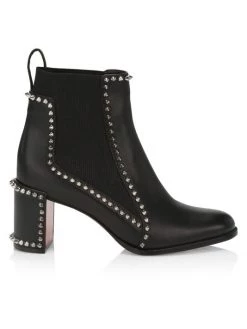Christian Louboutin Out Line 70 Spiked Leather Ankle Boots