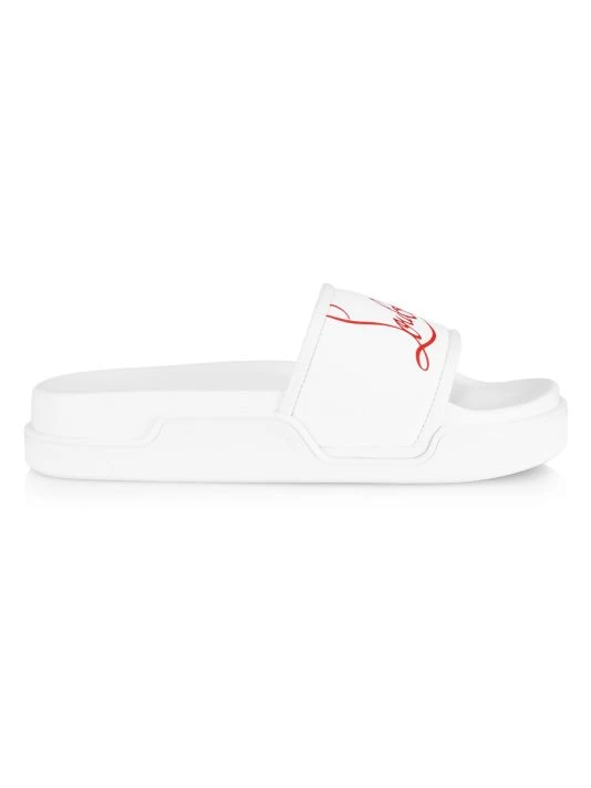 Christian Louboutin Logo Pool Slide Sandals For Men