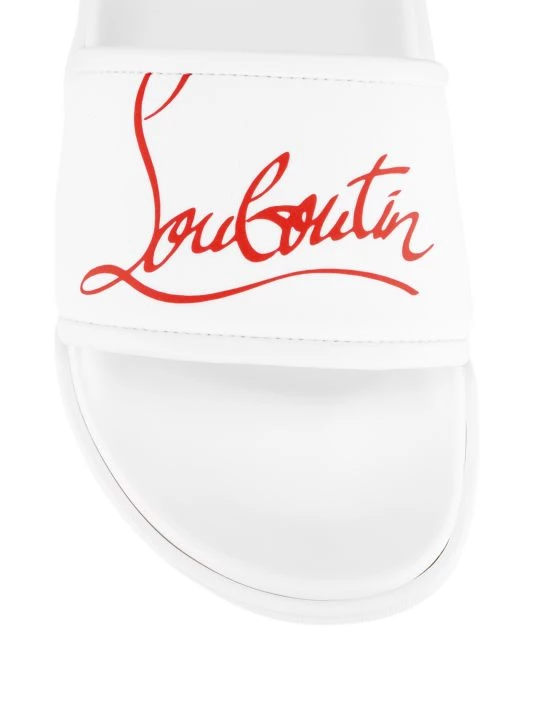 Christian Louboutin Logo Pool Slide Sandals For Men - Image 4