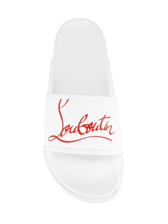 Christian Louboutin Logo Pool Slide Sandals For Men - Image 5