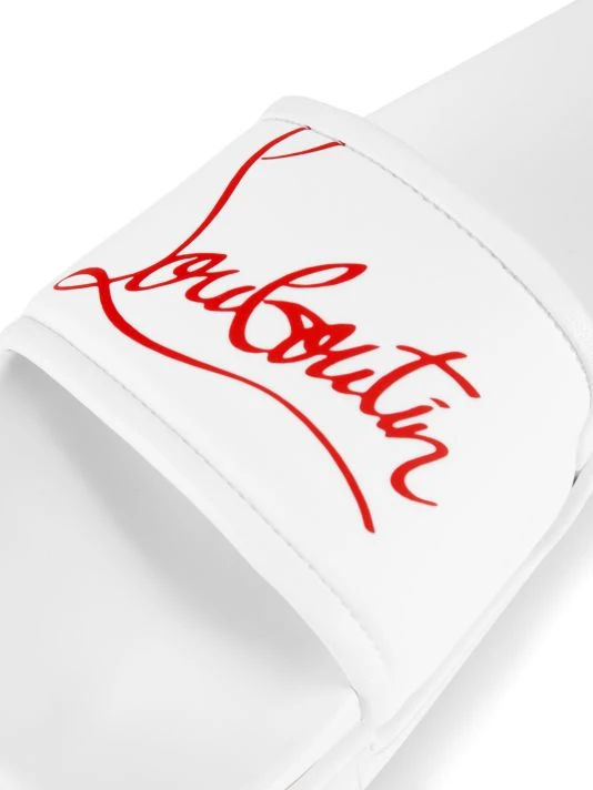 Christian Louboutin Logo Pool Slide Sandals For Men - Image 6