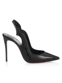 Christian Louboutin Hot Chick 100 Slingback Patent Leather Pumps